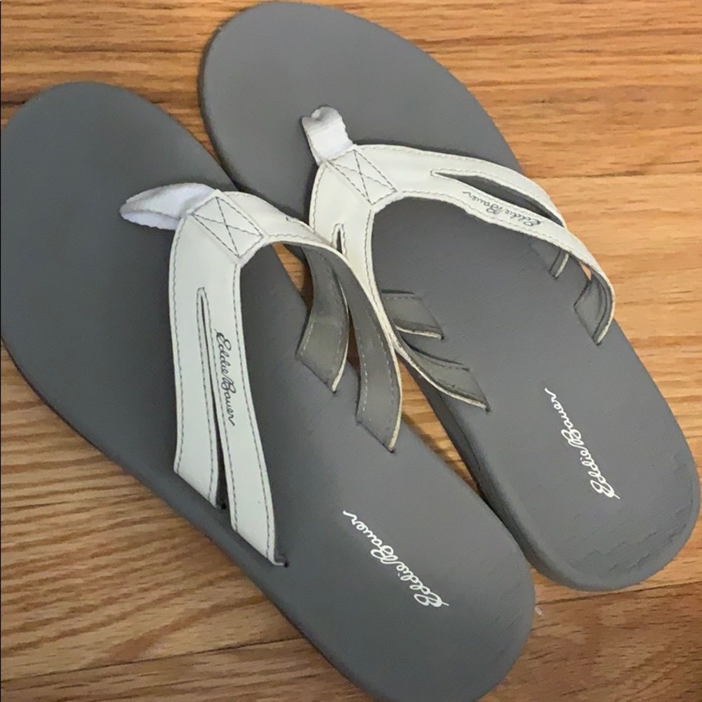 White Eddie bower sandals